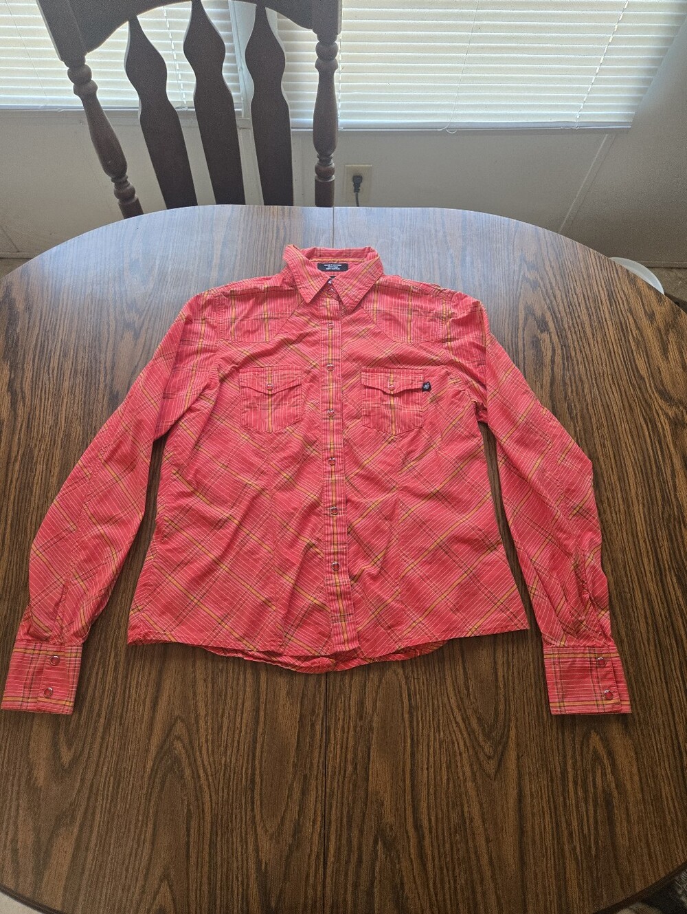 Cruel Girl Women's Red Long Sleeve Button Down Shirt